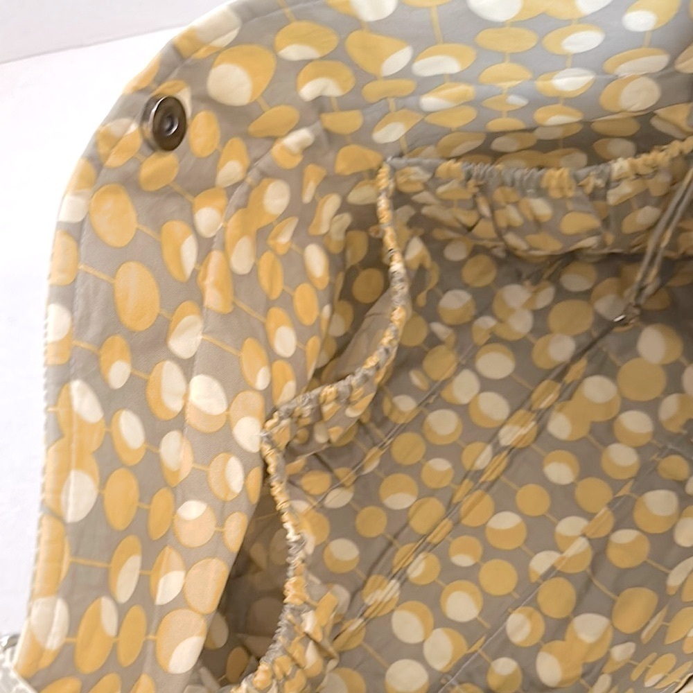 Amy Butler Floral Patterned CROSSBODY Bag - Yellow/ Gray by BAGENVY HANDBAGS EUC - Picture 9 of 16